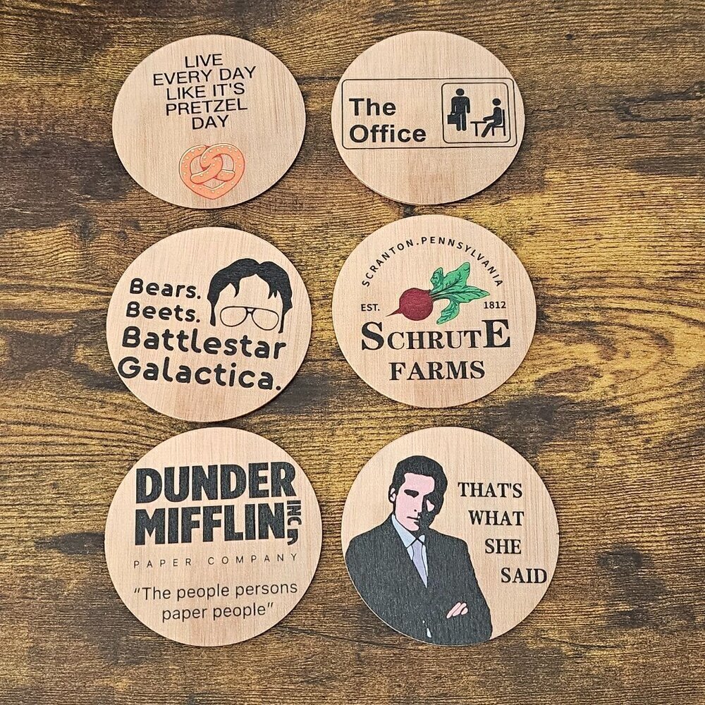 The Office Coasters - Set of 6 - New in Package
